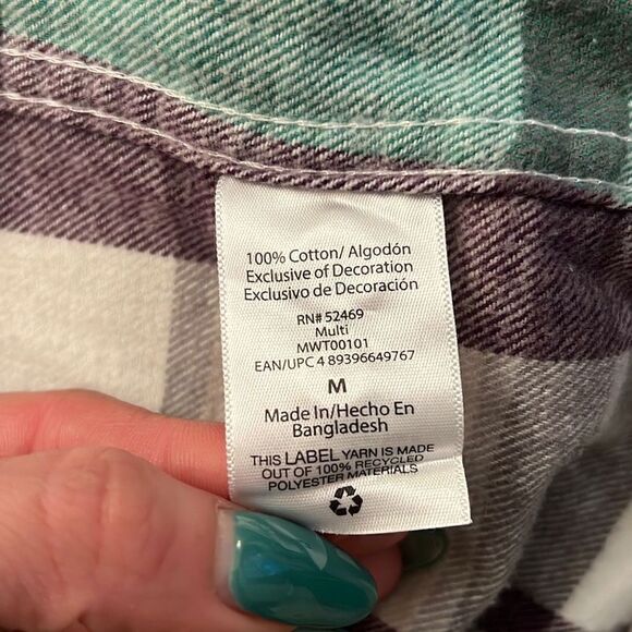 Free Assembly Men's Multicolor Long Sleeve Button-up Shirt - Picture 9 of 9